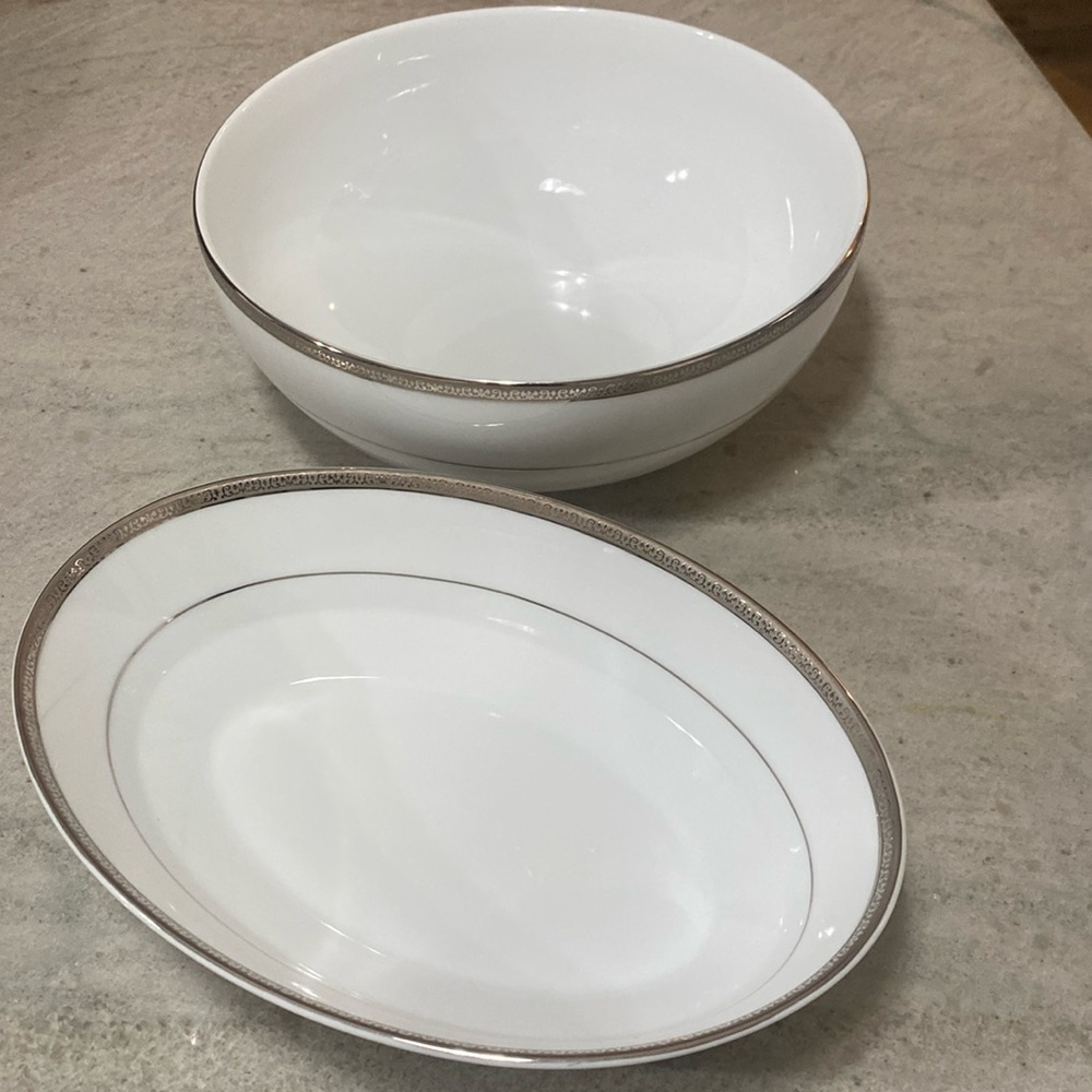 Charter Club Grand Buffet Platinum Porcelain bowls